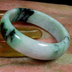 Certified Green 100% Natural A JADE Jadeite Bangle Bracelet 56mm 785784